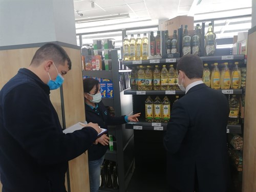 Kaymakamımız Sayın Muhammet KILIÇASLAN  market denetimlerine katıldı